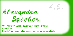 alexandra szieber business card